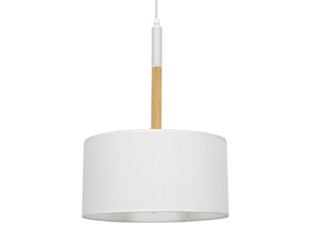 GLOBOSTAR® BRONX 01518 Μοντέρνο Κρεμαστό Φωτιστικό Οροφής με Ντουί 1 x E27 AC 220-240V IP20 - Λευκό - Μ35 x Π35 x Υ50cm