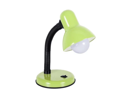 GLOBOSTAR® STUDENT 01533 Μοντέρνο Επιτραπέζιο Φωτιστικό Πορτατίφ με Ντουί 1 x E27 AC 220-240V IP20 - Πράσινο & Μαύρο - Μ12 x Π12 x Υ32cm