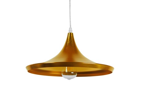 GLOBOSTAR® SHANGHAI 01545 Μοντέρνο Κρεμαστό Φωτιστικό Οροφής με Ντουί 1 x E27 AC 220-240V IP20 - Χρυσό - Μ37 x Π37 x Υ20cm