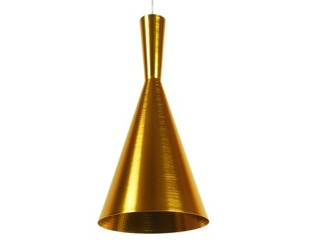 GLOBOSTAR® SHANGHAI 01546 Μοντέρνο Κρεμαστό Φωτιστικό Οροφής με Ντουί 1 x E27 AC 220-240V IP20 - Χρυσό - Μ18 x Π18 x Υ38.5cm