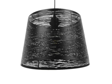 GLOBOSTAR® ACCADEMIA 01556 Μοντέρνο Κρεμαστό Φωτιστικό Οροφής με Ντουί 1 x E27 AC 220-240V IP20 - Μαύρο - Μ35 x Π35 x Υ25cm