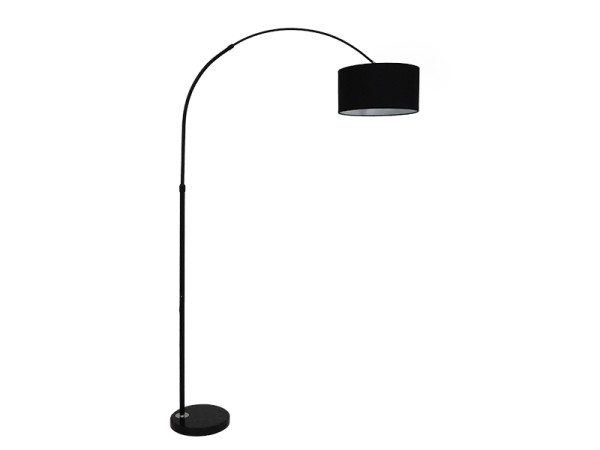 GLOBOSTAR® IMPERIAL 01587 Μοντέρνο Επιδαπέδιο Φωτιστικό με Ντουί 1 x E27 AC 220-240V IP20 - Μαύρο - Μ38 x Π38 x Υ172cm