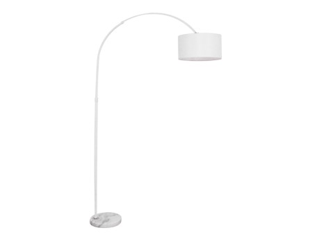 GLOBOSTAR® IMPERIAL 01588 Μοντέρνο Επιδαπέδιο Φωτιστικό με Ντουί 1 x E27 AC 220-240V IP20 - Λευκό - Μ38 x Π38 x Υ172cm
