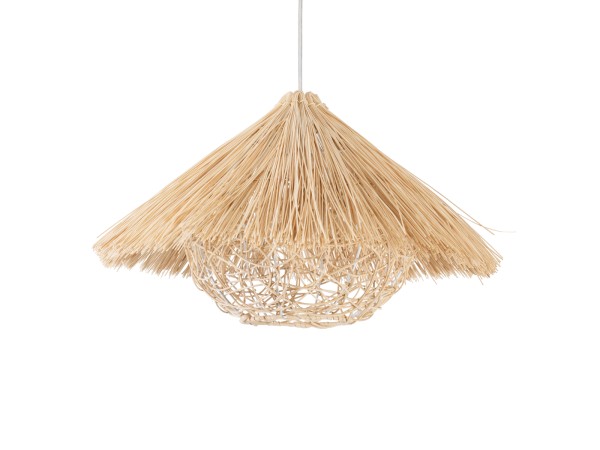 GLOBOSTAR® CHEOPE 01599 Boho Κρεμαστό Φωτιστικό Οροφής με Ντουί 1 x E27 AC 220-240V IP20 - Μπεζ - Μ45 x Π45 x Υ35cm