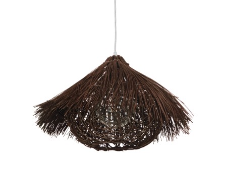 GLOBOSTAR® CHEOPE 01600 Boho Κρεμαστό Φωτιστικό Οροφής με Ντουί 1 x E27 AC 220-240V IP20 - Καφέ - Μ50 x Π50 x Y30cm