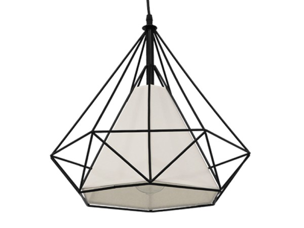 GLOBOSTAR® KAIRI 01618 Μοντέρνο Κρεμαστό Φωτιστικό Οροφής με Ντουί 1 x E27 AC 220-240V IP20 - Μαύρο & Λευκό - Μ38 x Π38 x Υ39cm GLOBOSTAR® KAIRI 01618 Μοντέρνο Κρεμαστό Φωτιστικό Οροφής με Ντουί 1 x E27 AC 220-240V IP20 - Μαύρο & Λευκό - Μ38 x Π38 x Υ39cm