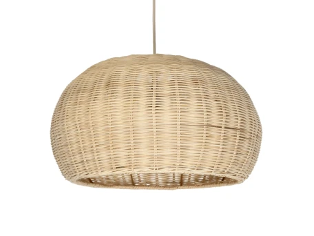 GLOBOSTAR® DE LA MER 01624 Boho Κρεμαστό Φωτιστικό Οροφής με Ντουί 3 x E27 AC 220-240V IP20 - Μπεζ - Μ45 x Π45 x Υ24cm