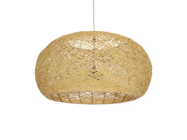 GLOBOSTAR® FIJI INCASS 01628 Vintage Κρεμαστό Φωτιστικό Οροφής με Ντουί 5 x E27 AC 220-240V IP20 - Μπεζ - Μ60 x Π60 x Υ29cm