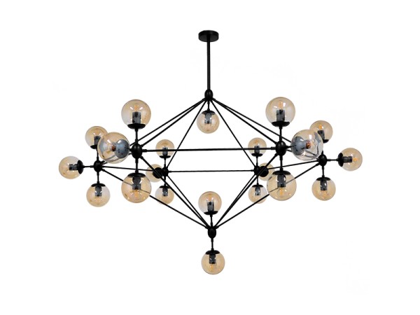 GLOBOSTAR® SENTINEL 01638 Μοντέρνο Φωτιστικό Οροφής με Ντουί 21 x E27 AC 220-240V IP20 - Μαύρο & Μελί - Μ170 x Π170 x Υ136cm GLOBOSTAR® SENTINEL 01638 Μοντέρνο Φωτιστικό Οροφής με Ντουί 21 x E27 AC 220-240V IP20 - Μαύρο & Μελί - Μ170 x Π170 x Υ136cm