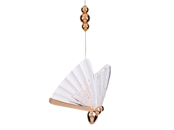 GLOBOSTAR® BUTTERFLY 01650 Μοντέρνο Κρεμαστό Φωτιστικό Οροφής LED 10W 800lm 360° AC 220-240V IP20 Θερμό Λευκό 2700K - Lumileds SMD Chip - Ροζ Χρυσό & Διάφανο - Μ20 x Π17 x Y24cm - 2 Χρόνια Εγγύηση GLOBOSTAR® BUTTERFLY 01650 Μοντέρνο Κρεμαστό Φωτιστικό Οροφής LED 10W 800lm 360° AC 220-240V IP20 Θερμό Λευκό 2700K - Lumileds SMD Chip - Ροζ Χρυσό & Διάφανο - Μ20 x Π17 x Y24cm - 2 Χρόνια Εγγύηση