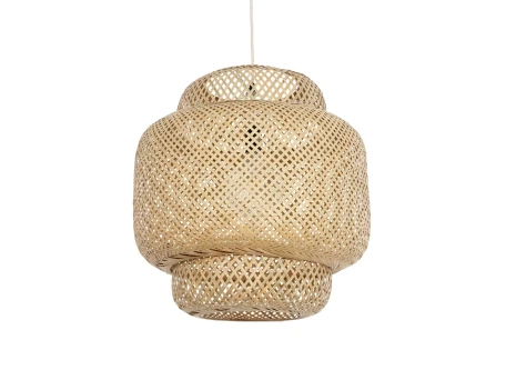 GLOBOSTAR® MALDIVES 01657 Boho Κρεμαστό Φωτιστικό Οροφής με Ντουί 1 x E27 AC 220-240V IP20 - Μπεζ - Μ56 x Π56 x Υ54cm