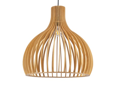 GLOBOSTAR® SCANDINAVIA 01701 Boho Κρεμαστό Φωτιστικό Οροφής με Ντουί 1 x E27 AC 220-240V IP20 - Μπεζ - Μ45 x Π45 x Υ45cm