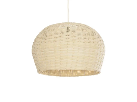 GLOBOSTAR® BERMUDA 01709 Boho Κρεμαστό Φωτιστικό Οροφής με Ντουί 1 x E27 AC 220-240V IP20 - Μπεζ - Μ55 x Π55 x Y26cm