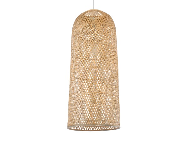 GLOBOSTAR® CALERO 01712 Boho Κρεμαστό Φωτιστικό Οροφής με Ντουί 1 x E27 AC 220-240V IP20 - Μπεζ - Μ40 x Π40 x Υ90cm