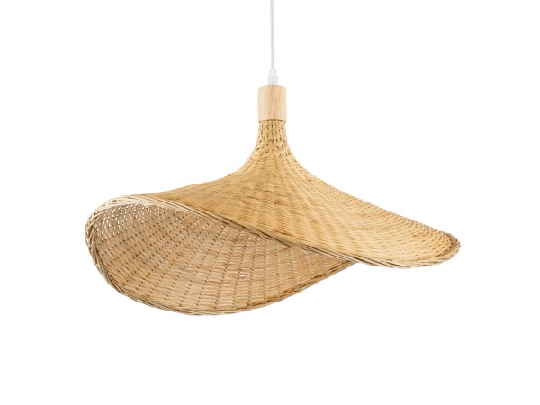 GLOBOSTAR® CUBA 01719 Boho Κρεμαστό Φωτιστικό Οροφής με Ντουί 1 x E27 AC 220-240V IP20 - Μπεζ - Μ53 x Π53 x Υ30cm