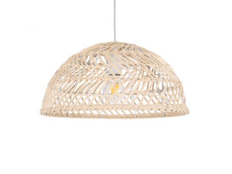 GLOBOSTAR® COMORES 01727 Boho Κρεμαστό Φωτιστικό Οροφής με Ντουί 1 x E27 AC 220-240V IP20 - Μπεζ - Μ40 x Π40 x Y20cm