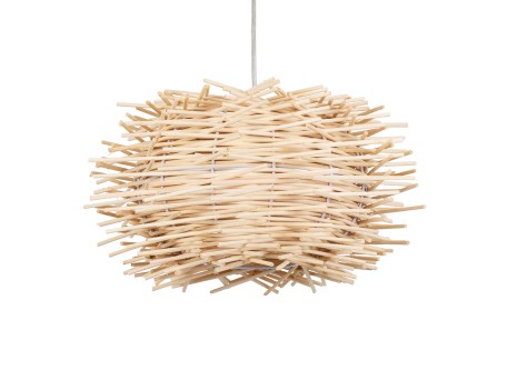 GLOBOSTAR® MINORCA 01730 Boho Κρεμαστό Φωτιστικό Οροφής με Ντουί 1 x E27 AC 220-240V IP20 - Μπεζ - Μ35 x Π35 x Y23cm