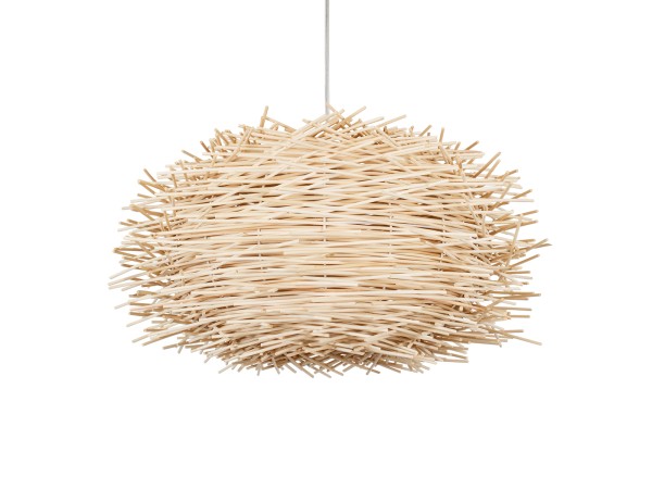 GLOBOSTAR® MINORCA 01731 Boho Κρεμαστό Φωτιστικό Οροφής με Ντουί 1 x E27 AC 220-240V IP20 - Μπεζ - Μ60 x Π60 x Y35cm