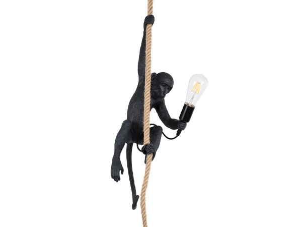 GLOBOSTAR® APES 01801 Μοντέρνο Κρεμαστό Φωτιστικό Οροφής με Ντουί 1 x E27 AC 220-240V IP20 - Μαύρο & Μπεζ - Μ26 x Π28 x Υ69cm