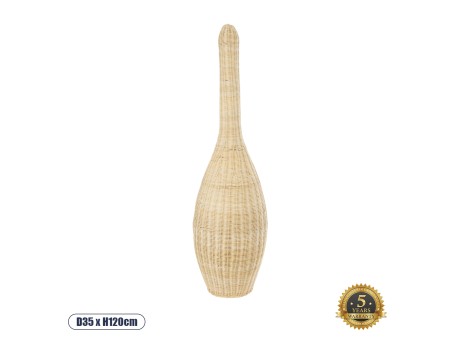 GLOBOSTAR® PARADIS 01844 Boho Επιδαπέδιο Φωτιστικό με Ντουί 1 x E27 AC 220-240V IP20 - Μπεζ - Μ35 x Π35 x Υ120cm