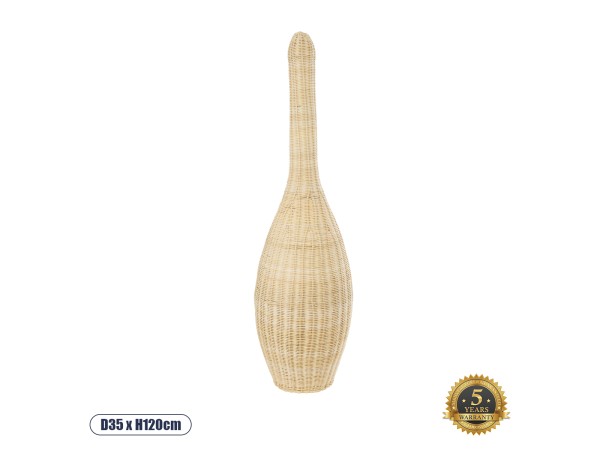 GLOBOSTAR® PARADIS 01844 Boho Επιδαπέδιο Φωτιστικό με Ντουί 1 x E27 AC 220-240V IP20 - Μπεζ - Μ35 x Π35 x Υ120cm