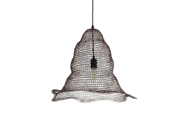 GLOBOSTAR® KENTUCKY 01890 Vintage Κρεμαστό Φωτιστικό Οροφής με Ντουί 1 x E27 AC 220-240V IP20 - Καφέ - Μ50 x Π50 x Υ48cm