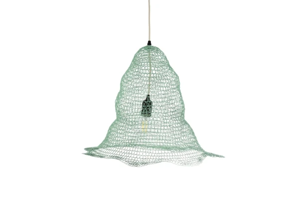 GLOBOSTAR® KENTUCKY 01891 Vintage Κρεμαστό Φωτιστικό Οροφής με Ντουί 1 x E27 AC 220-240V IP20 - Τιρκουάζ - Μ50 x Π50 x Υ48cm