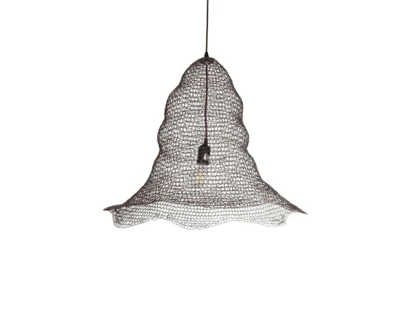 GLOBOSTAR® KENTUCKY 01893 Vintage Κρεμαστό Φωτιστικό Οροφής με Ντουί 1 x E27 AC 220-240V IP20 - Καφέ - Μ60 x Π60 x Υ52cm