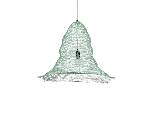 GLOBOSTAR® KENTUCKY 01894 Vintage Κρεμαστό Φωτιστικό Οροφής με Ντουί 1 x E27 AC 220-240V IP20 - Τιρκουάζ - Μ60 x Π60 x Υ52cm