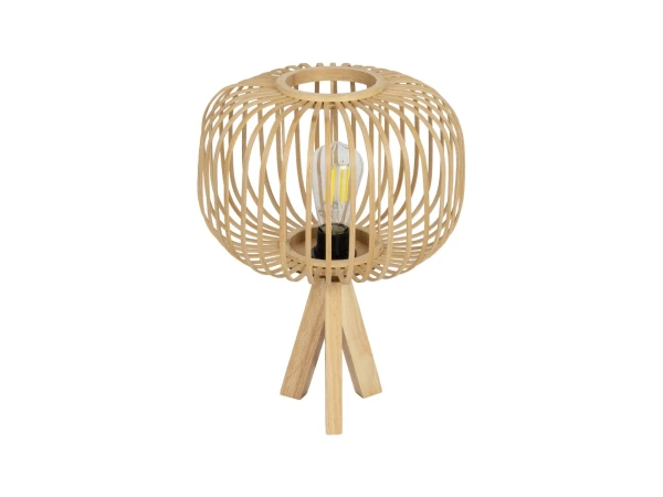 GLOBOSTAR® CHORD 01990 Boho Επιτραπέζιο Φωτιστικό Πορτατίφ με Ντουί 1 x E27 AC 220-240V IP20 - Μπεζ - Μ31 x Π31 x Υ43cm