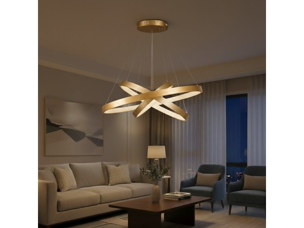 kelvo® NEMESIS KLV-101-0222-V2 Κρεμαστό Φωτιστικό Οροφής LED 120W 12000lm 180° AC 220-240V IP20 Ρυθμιζόμενο Λευκό CCT με Χειριστήριο από 2700K έως 6000K Dimmable - Lumileds SMD Chip - Χρυσό Πλατίνα - Μ80 x Π80 x Υ80cm - 3 Χρόνια Εγγύηση kelvo® NEMESIS KLV-101-0222-V2 Κρεμαστό Φωτιστικό Οροφής LED 120W 12000lm 180° AC 220-240V IP20 Ρυθμιζόμενο Λευκό CCT με Χειριστήριο από 2700K έως 6000K Dimmable - Lumileds SMD Chip - Χρυσό Πλατίνα - Μ80 x Π80 x Υ80cm - 3 Χρόνια Εγγύηση