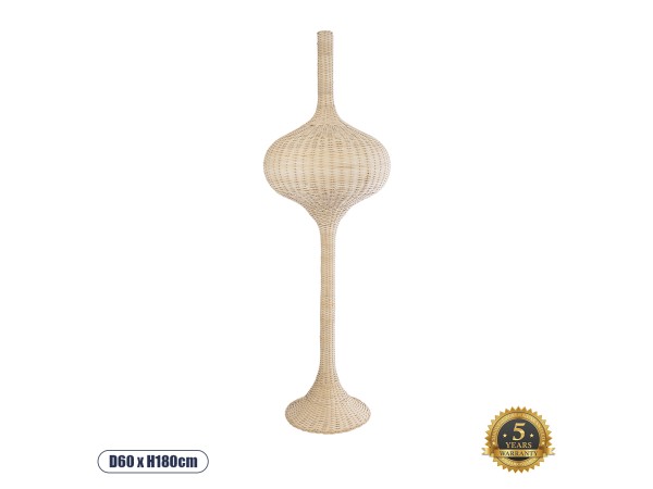 GLOBOSTAR® ALADDIN 02052 Boho Επιδαπέδιο Φωτιστικό με Ντουί 1 x E27 AC 220-240V IP20 - Μπεζ - Μ60 x Π60 x Υ180cm GLOBOSTAR® ALADDIN 02052 Boho Επιδαπέδιο Φωτιστικό με Ντουί 1 x E27 AC 220-240V IP20 - Μπεζ - Μ60 x Π60 x Υ180cm