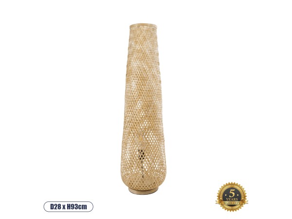 GLOBOSTAR® MAMIZU 02109 Boho Επιδαπέδιο Φωτιστικό με Ντουί 1 x E27 AC 220-240V IP20 - Μπεζ - Μ28 x Π28 x Υ93cm GLOBOSTAR® MAMIZU 02109 Boho Επιδαπέδιο Φωτιστικό με Ντουί 1 x E27 AC 220-240V IP20 - Μπεζ - Μ28 x Π28 x Υ93cm