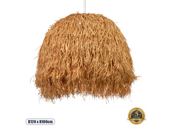 GLOBOSTAR® GUADELOUPE 02156 Boho Κρεμαστό Φωτιστικό Οροφής με Ντουί 1 x E27 AC 220-240V IP20 - Μπεζ - Μ120 x Π120 x Υ100cm GLOBOSTAR® GUADELOUPE 02156 Boho Κρεμαστό Φωτιστικό Οροφής με Ντουί 1 x E27 AC 220-240V IP20 - Μπεζ - Μ120 x Π120 x Υ100cm