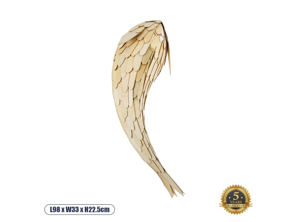 GLOBOSTAR® GOURAMI 02359 Boho Φωτιστικό Τοίχου - Απλίκα με Ντουί 1 x E27 AC 220-240V IP20 - Μπεζ - Μ98 x Π33 x Υ22.5cm