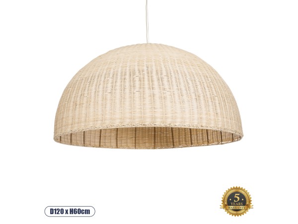 GLOBOSTAR® MONTANA 02380 Boho Κρεμαστό Φωτιστικό Οροφής με Ντουί 1 x E27 AC 220-240V IP20 - Μπεζ - Μ120 x Π120 x Υ60cm GLOBOSTAR® MONTANA 02380 Boho Κρεμαστό Φωτιστικό Οροφής με Ντουί 1 x E27 AC 220-240V IP20 - Μπεζ - Μ120 x Π120 x Υ60cm