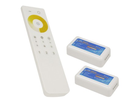 Ασύρματο LED Dimmer με Χειριστήριο Αφής 2.4G RF CCT 2 Χρωμάτων για Δυο Groups 12v (288w) - 24v (576w) DC GloboStar 04140