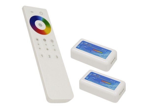 Ασύρματος LED RGB Controller με Χειριστήριο Αφής 2.4G RF για Δυο Group 12v (288w) - 24v (576w) DC GloboStar 04142