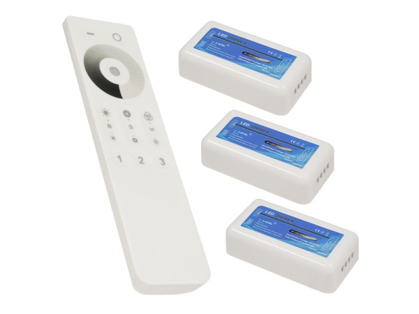 Ασύρματο LED Dimmer με Χειριστήριο Αφής 2.4G RF για Τρία Groups 12v (432w) - 24v (864w) DC GloboStar 04238