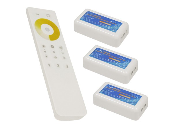 Ασύρματο LED Dimmer με Χειριστήριο Αφής 2.4G RF CCT 2 Χρωμάτων για Τρια Groups 12v (432w) - 24v (864w) DC GloboStar 04340 Ασύρματο LED Dimmer με Χειριστήριο Αφής 2.4G RF CCT 2 Χρωμάτων για Τρια Groups 12v (432w) - 24v (864w) DC GloboStar 04340