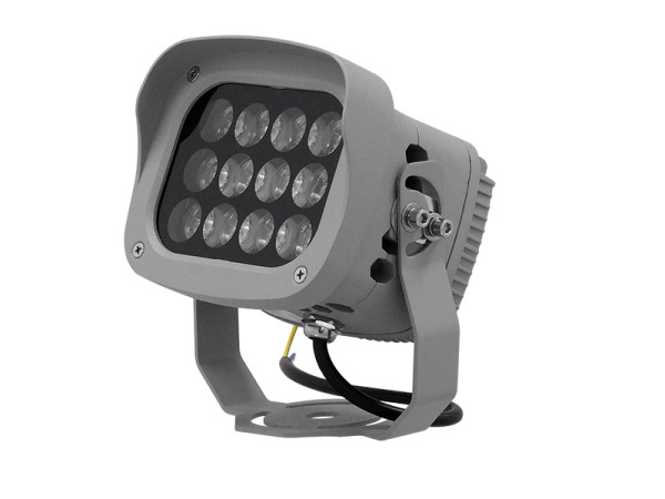 GLOBOSTAR® FLOODXENA 05015 Προβολέας Σποτ Wall Washer LED 12W 1440lm 10° AC 220-240V Αδιάβροχο IP65 Ψυχρό Λευκό 6000K - Bridgelux SMD Chip - Γκρι Ανθρακί - Μ13.5 x Π11 x Υ15cm - 3 Χρόνια Εγγύηση