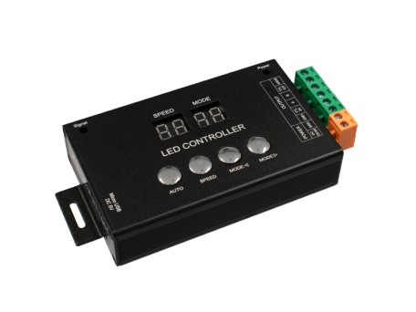 GloboStar® 05035 LED RGB GENIUS DMX512 TTL Output Controller 12-24v για RGB Wall Washer και Digital Neon Strip