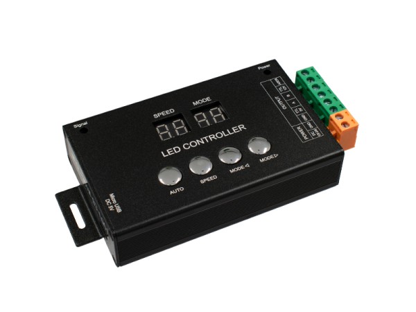 GloboStar® 05035 LED RGB GENIUS DMX512 TTL Output Controller 12-24v για RGB Wall Washer και Digital Neon Strip