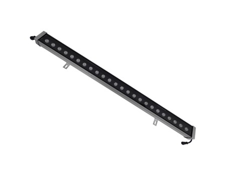 GLOBOSTAR® WASHER-MOZA 05121 Μπάρα Φωτισμού Wall Washer LED 72W 7200lm 10-30° DC 24V Αδιάβροχο IP66 RGB Dimmable - Γκρι Ανθρακί - Μ100 x Π7.4 x Υ7cm - 3 Χρόνια Εγγύηση