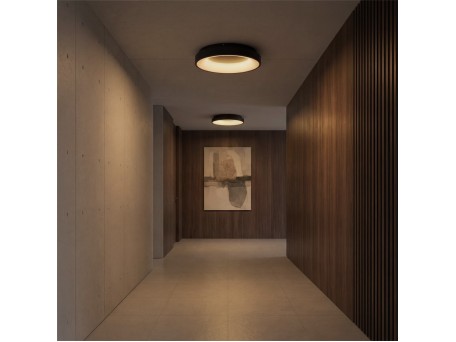 kelvo® SALEM KLV-101-0277 Φωτιστικό Οροφής LED 75W 7500lm 120° AC 220-240V IP20 Ρυθμιζόμενο Λευκό CCT με Χειριστήριο από 2700K έως 6000K Dimmable - Lumileds SMD Chip - Μαύρο Ματ - Μ45 x Π45 x Υ9.5cm - 3 Χρόνια Εγγύηση