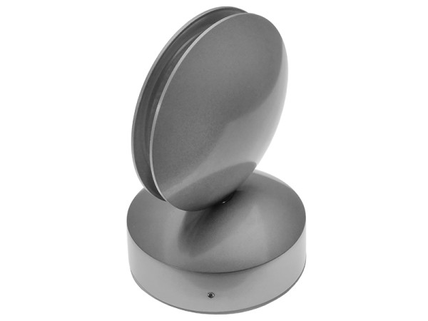 GLOBOSTAR® ZERODA 93066 Μοντέρνο Φωτιστικό Τοίχου - Απλίκα LED 9W 1440lm 1° AC 220-240V IP44 Ψυχρό Λευκό 6000K - CREE XPE Chip & TÜV SÜD Driver - Ασημί - Μ12 x Π11 x Υ17cm - 5 Χρόνια Εγγύηση