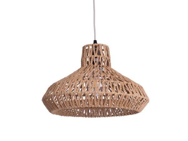 GLOBOSTAR® JENSON 00910 Boho Κρεμαστό Φωτιστικό Οροφής με Ντουί 1 x E27 AC 220-240V IP20 - Μπεζ - Μ38 x Π38 x Υ24cm GLOBOSTAR® JENSON 00910 Boho Κρεμαστό Φωτιστικό Οροφής με Ντουί 1 x E27 AC 220-240V IP20 - Μπεζ - Μ38 x Π38 x Υ24cm