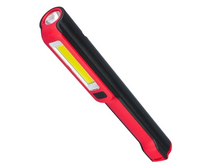 Φορητός Φακός PEN COB LED Κόκκινο Χρώμα GloboStar 07007