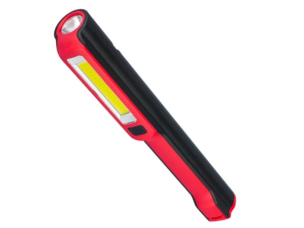 Φορητός Φακός PEN COB LED Κόκκινο Χρώμα GloboStar 07007