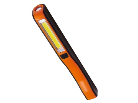 Mini Φορητός Φακός PEN COB LED Πορτοκαλί Χρώμα GloboStar 07011